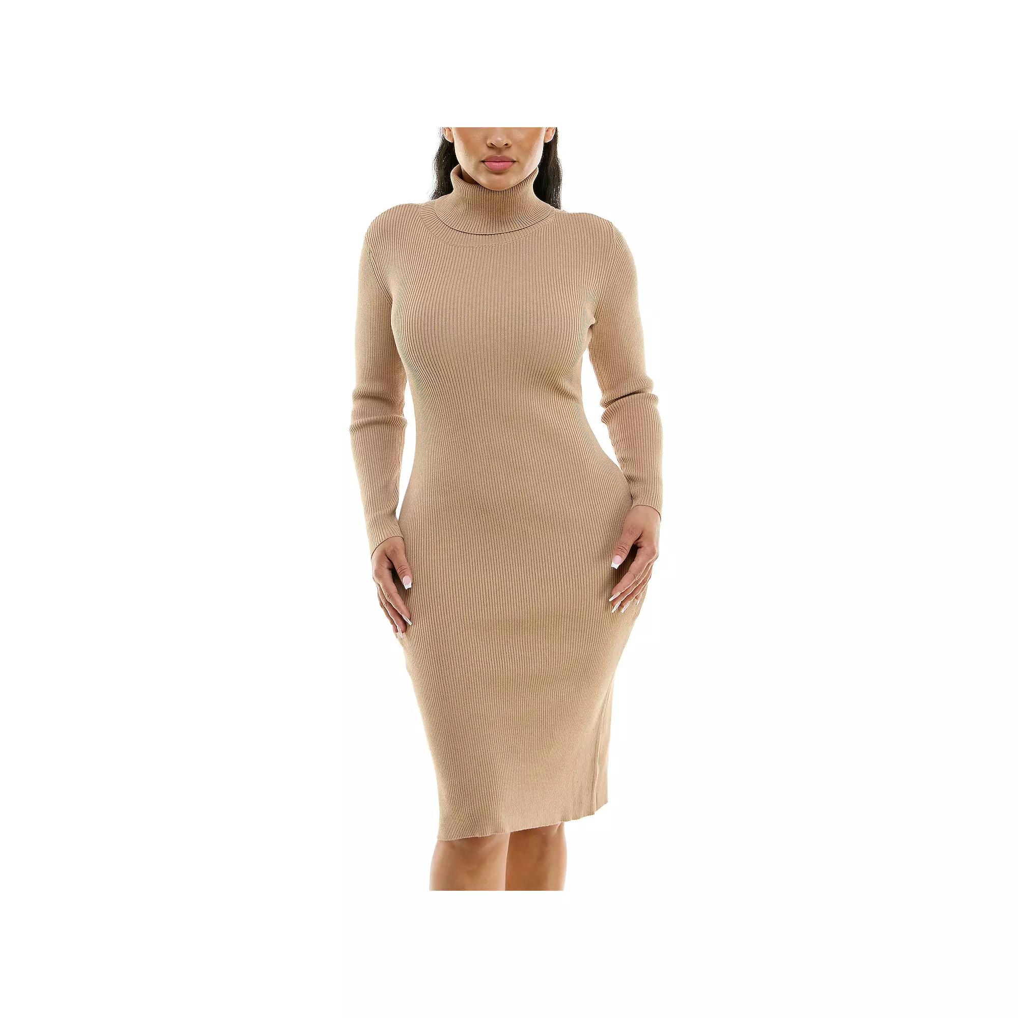 Women's Nina Leonard Midi Sheath Sweater Dress, Size: Medium Product Image
