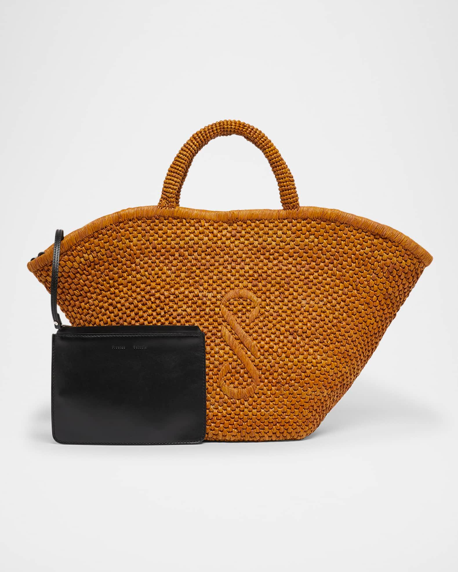 Large Chelsea Tote Bag in Natural Raffia Product Image