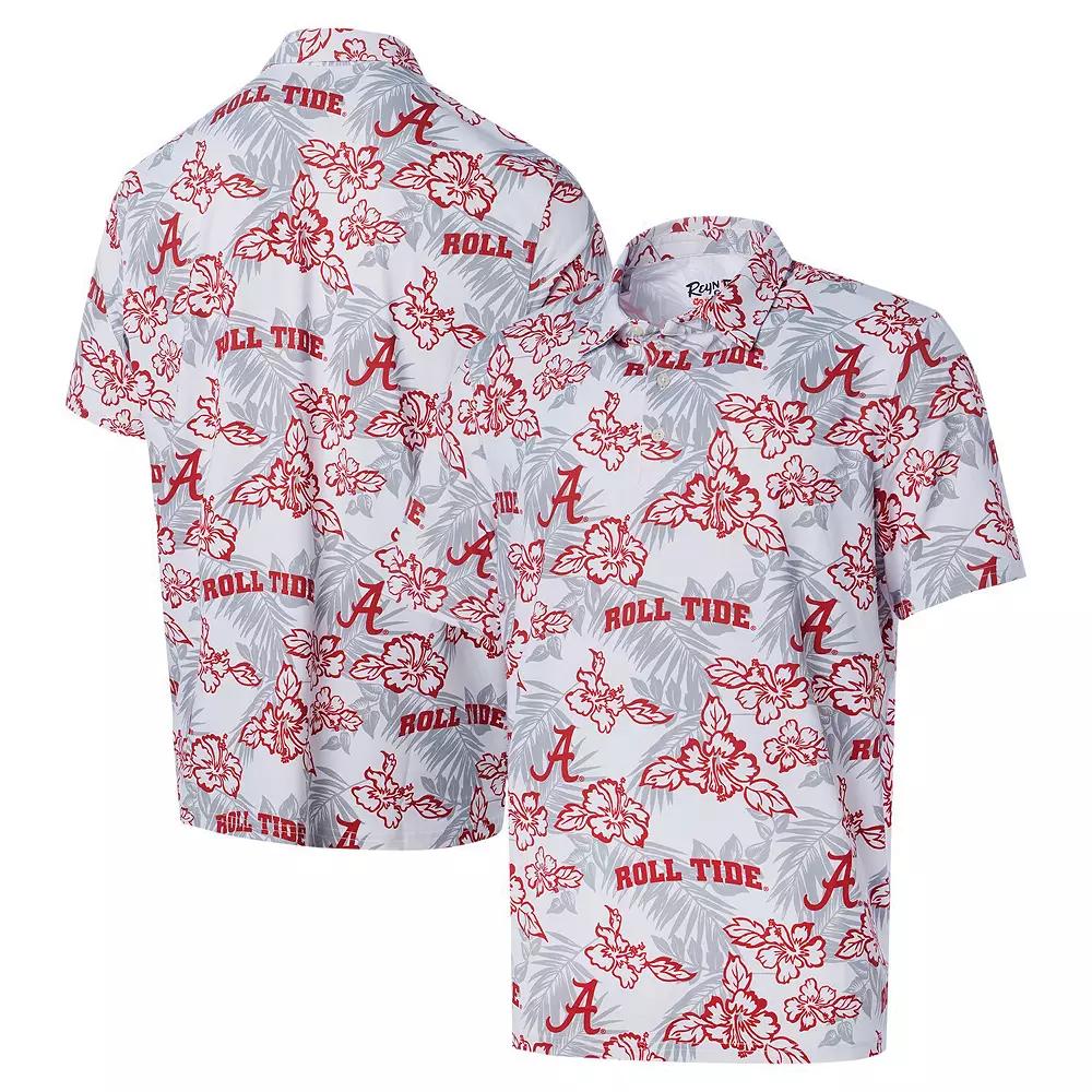 Men's Reyn Spooner White Alabama Crimson Tide Performance Polo, Size: Medium Product Image