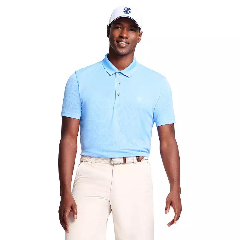 Men's IZOD Golf UPF 15 Grid Polo, Size: Large, Riviera Blue Product Image