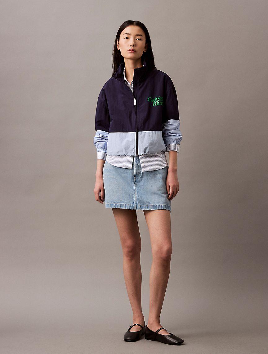 Colorblock Nylon Zip Jacket Product Image