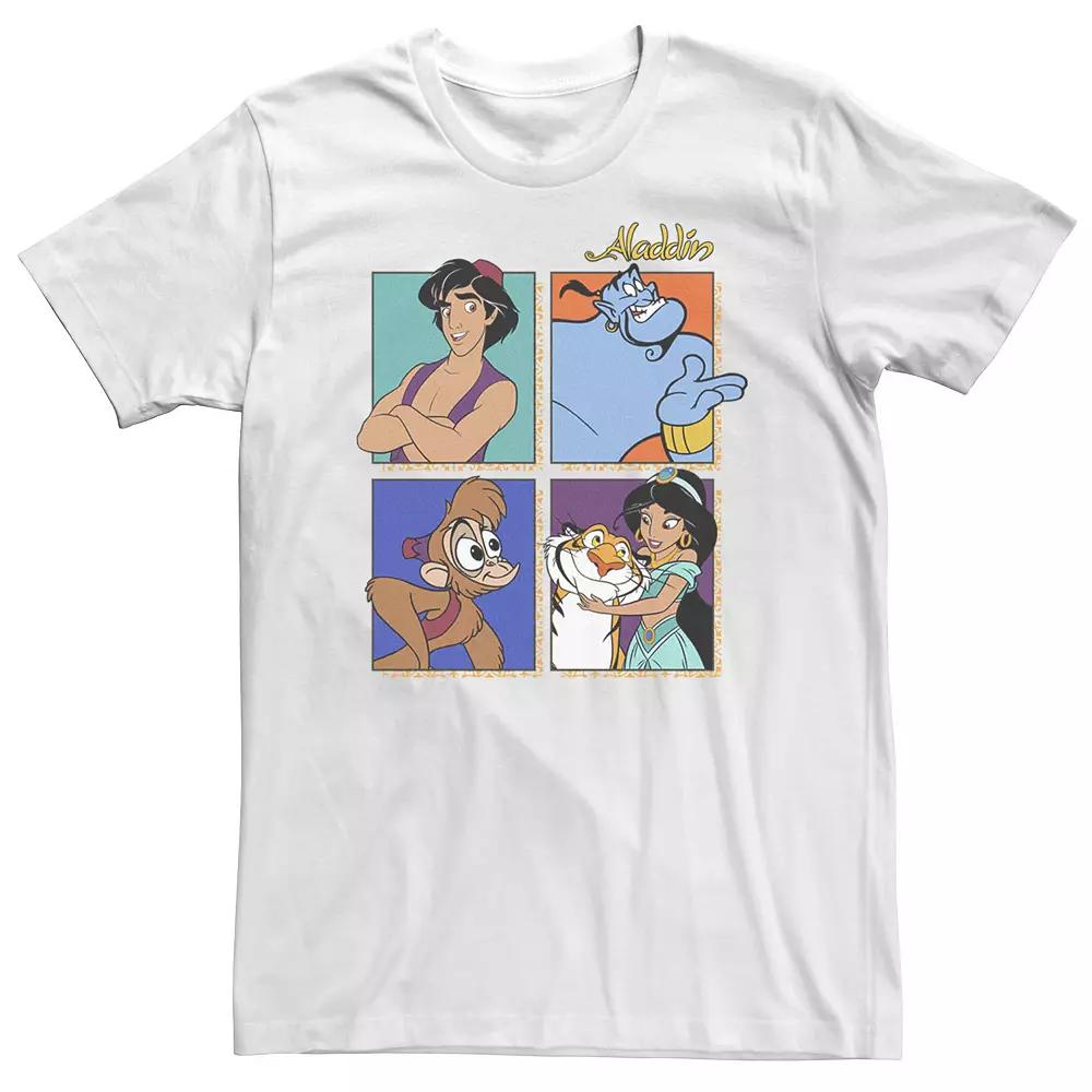 Big & Tall Disney Aladdin Group Shot Box Up Tee, Men's,  Product Image