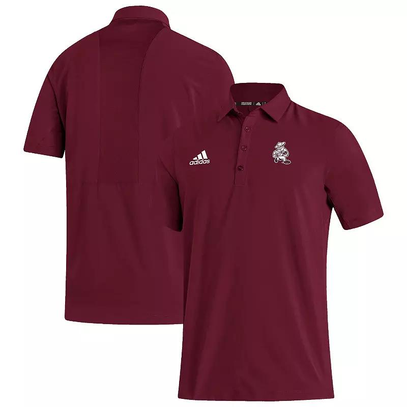 Men's adidas Maroon Texas A&M Aggies Ol' Sarge Stadium Coaches AEROREADY Polo,  Product Image