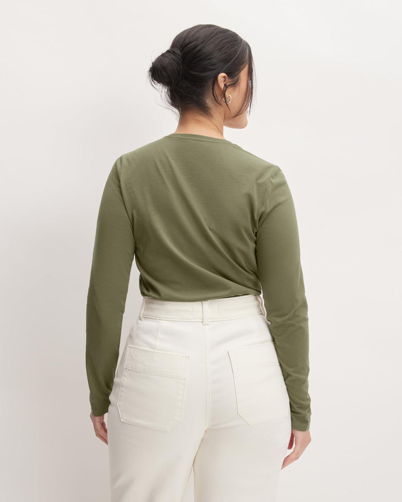 Womens Organic Cotton Long-Sleeve Crew Sweater by Everlane Product Image
