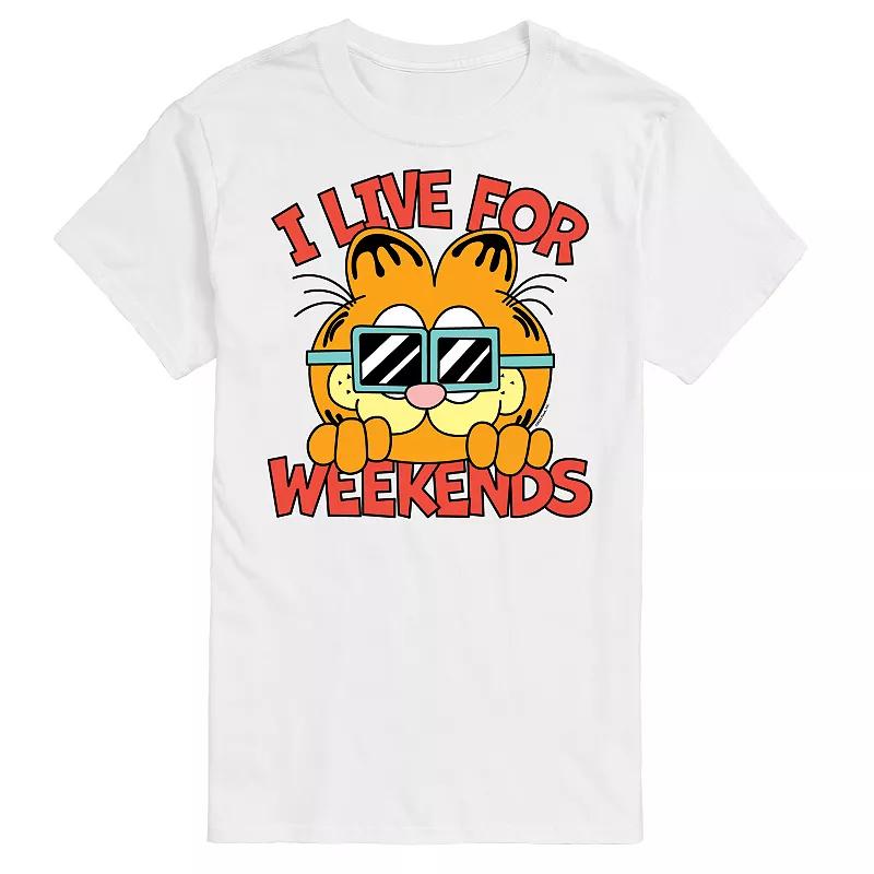 Men's Garfield Live For Weekends Graphic Tee,  Product Image