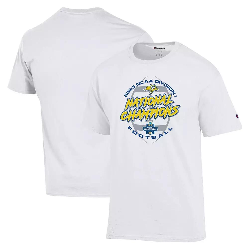 Men's Champion White South Dakota State Jackrabbits 2023 FCS Football National Champions Locker Room T-Shirt,  Product Image