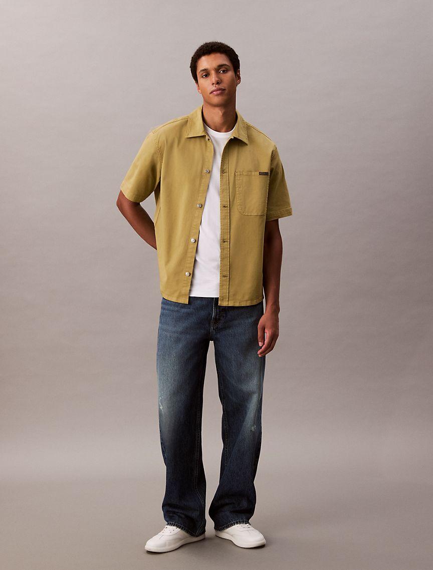 Utility Relaxed Button-Down Shirt  Product Image