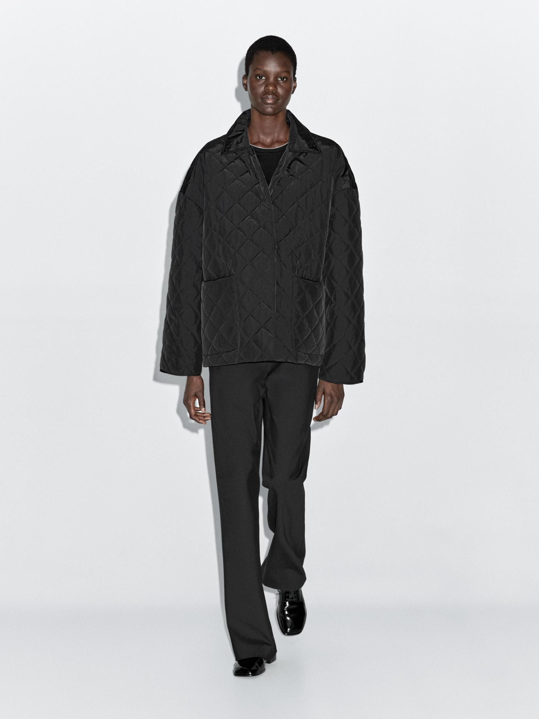 Lightweight jacket with scarf detail Product Image