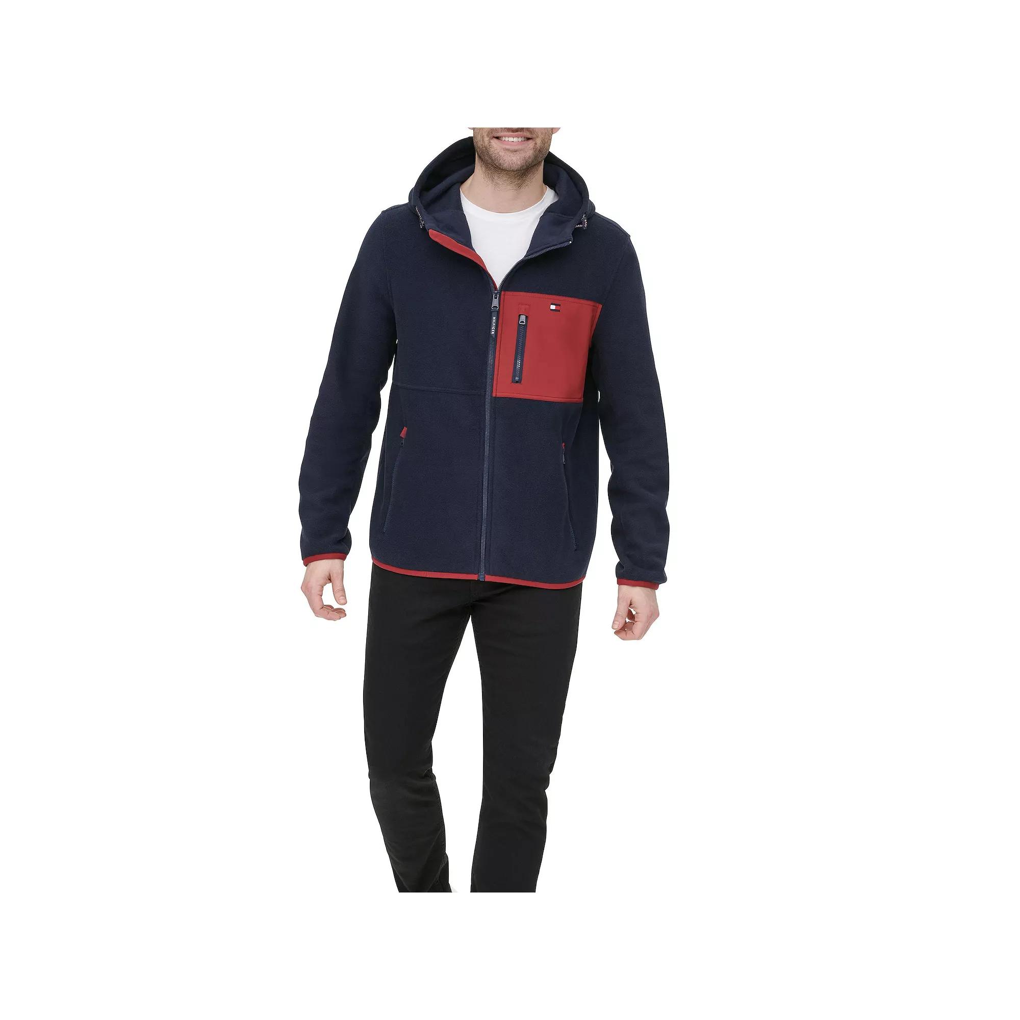 Men's Tommy Hilfiger Fleece Hooded Jacket,  Product Image