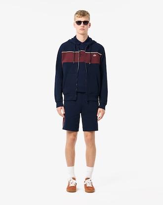 Men's Zip-Up Colorblock Hoodie Product Image