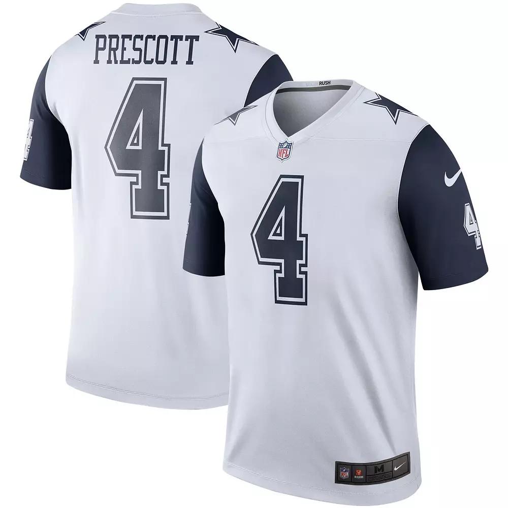 Men's Nike Dak Prescott White Dallas Cowboys Color Rush Legend Player Jersey,  Product Image