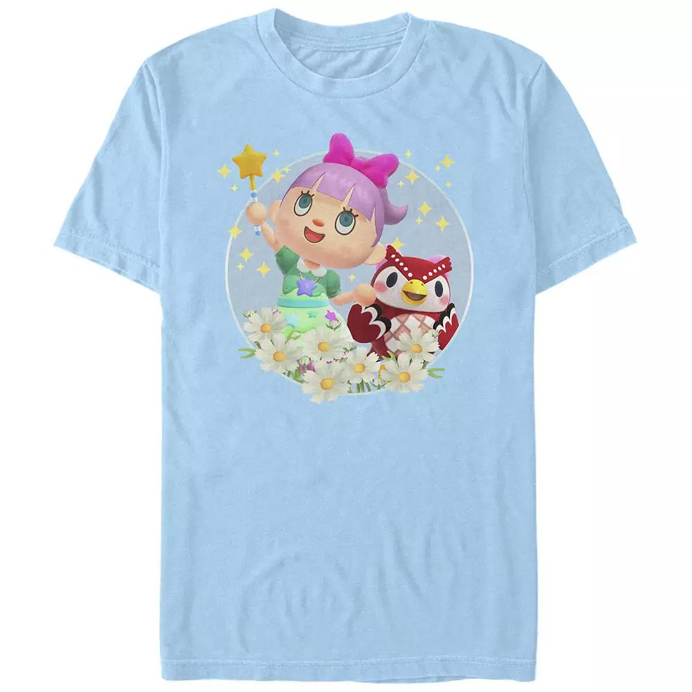 Men's Animal Crossing New Horizons Villager & Celeste Portrait Tee,  Product Image