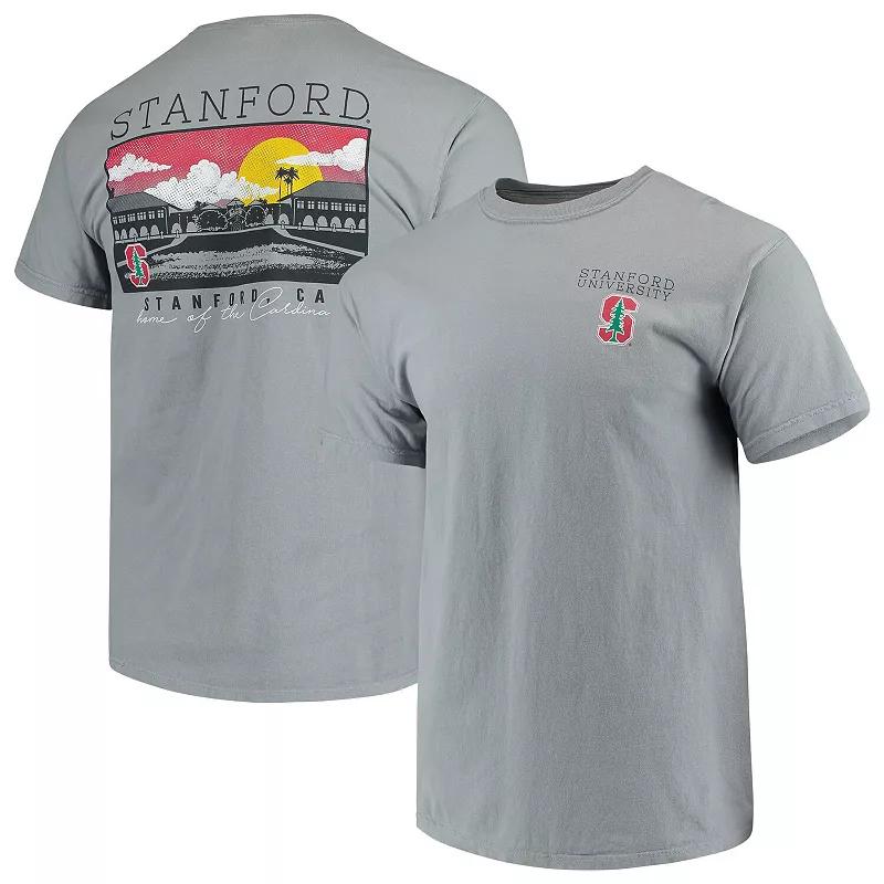 Mens Gray Stanford Cardinal Team Comfort Colors Campus Scenery T-Shirt Product Image