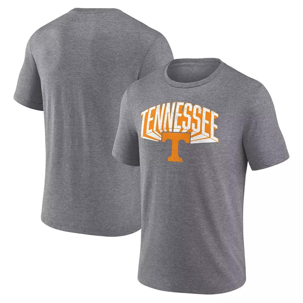 Men's Fanatics Gray Tennessee Volunteers Heritage Tri-Blend 3D Burst T-Shirt, Size: Medium, Grey Product Image
