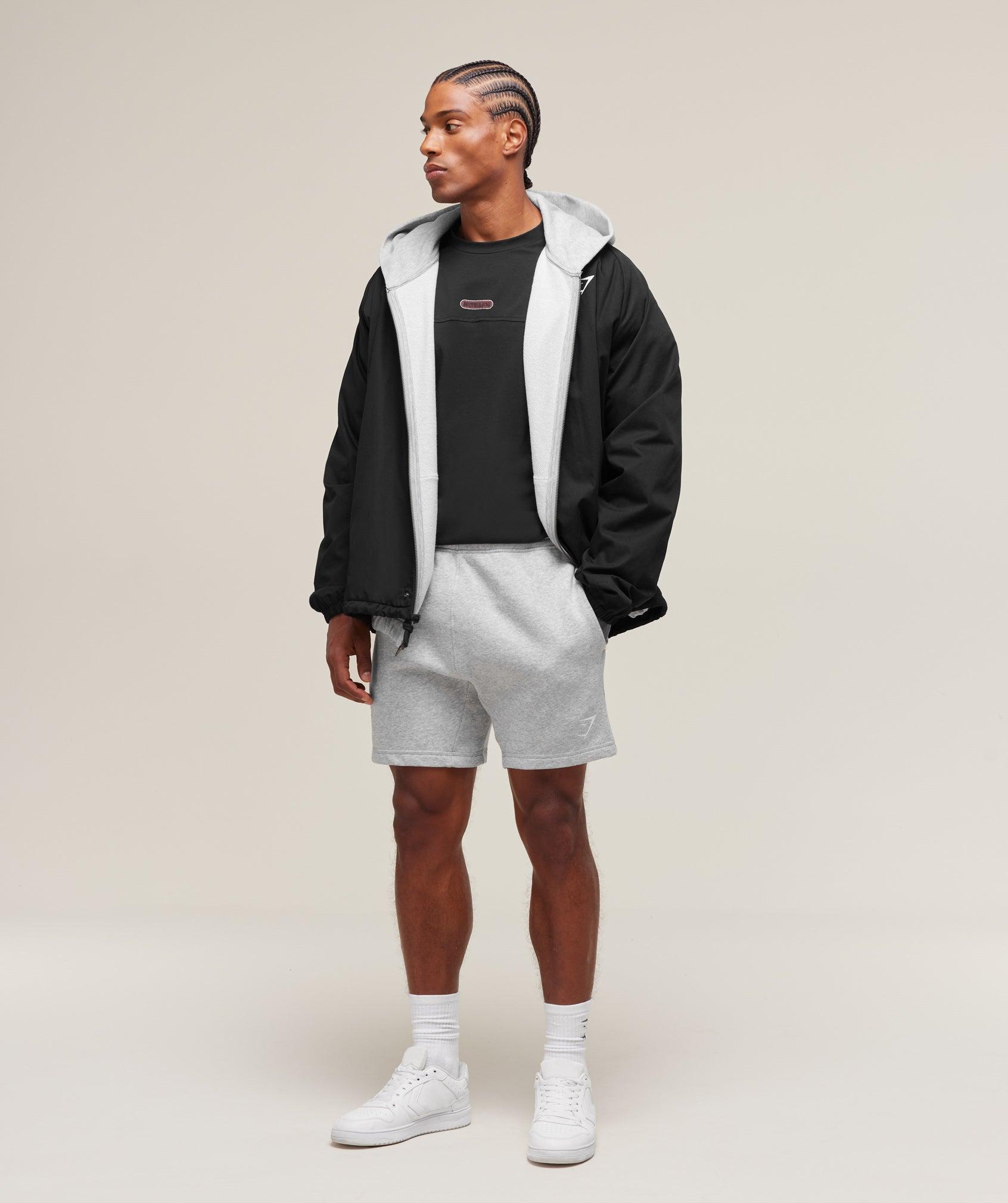 Gymshark Crest 7" Shorts - Light Grey Marl Male Product Image