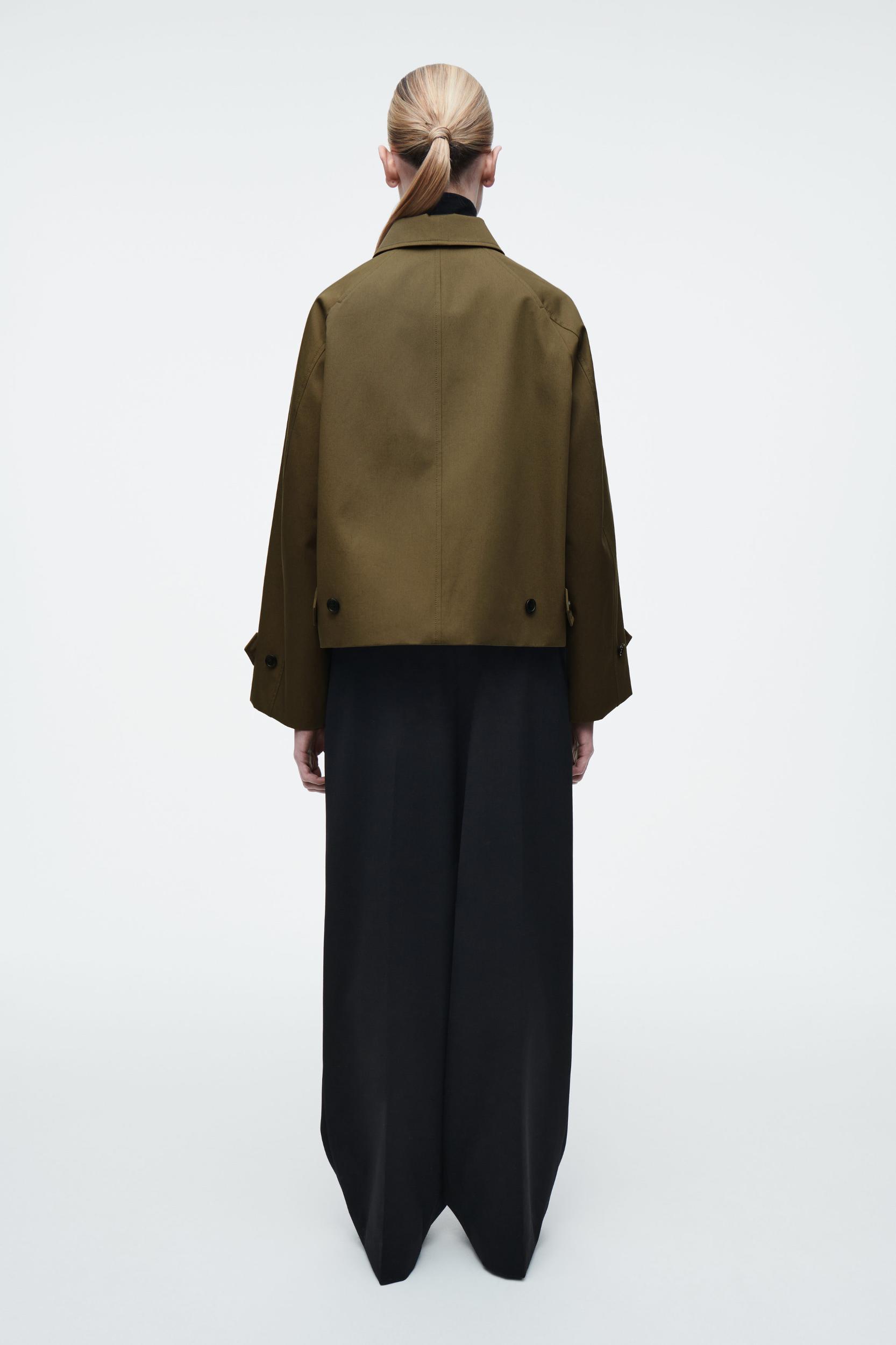 SHORT TWILL TRENCH COAT Product Image