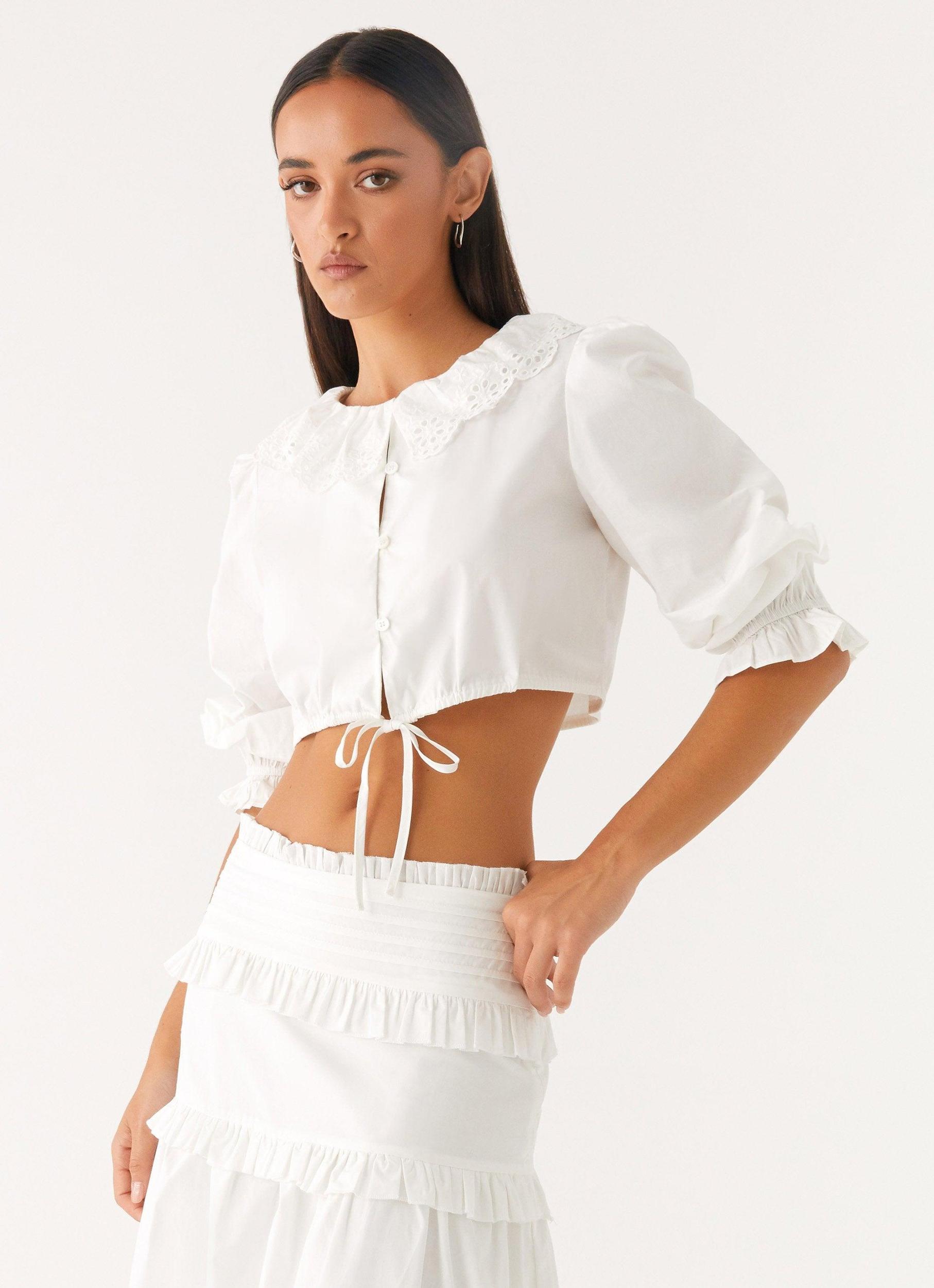 Melania Blouse - White Product Image