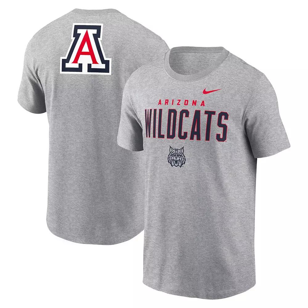 Men's Nike Heather Gray Arizona Wildcats Campus 2-Hit Primary Mascot T-Shirt,  Product Image