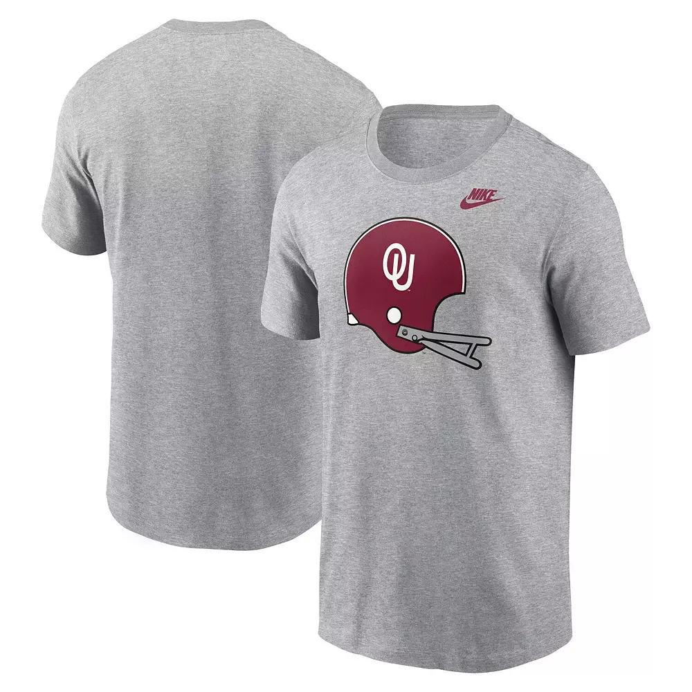 Men's Nike Heather Gray Oklahoma Sooners Legacy Helmet T-Shirt,  Product Image