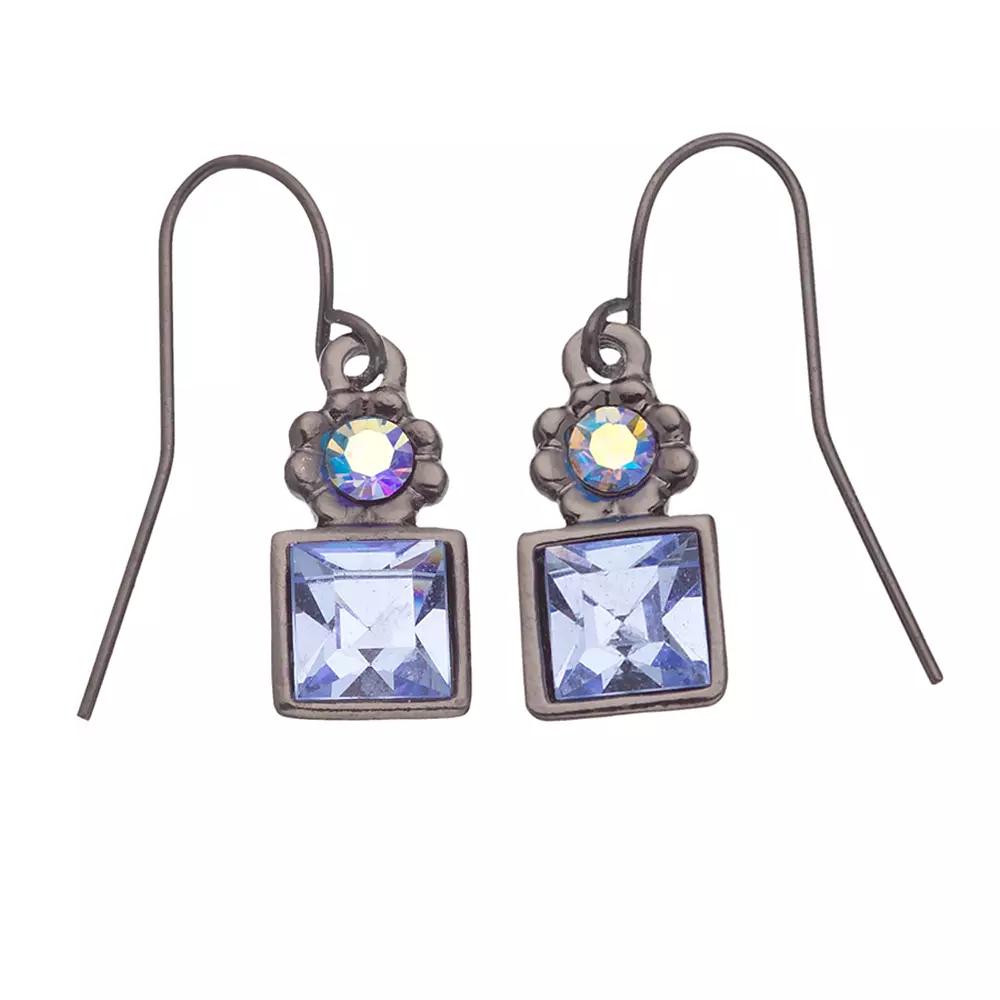 1928® Simulated Sapphire Drop Earrings, Women's, Blue Product Image