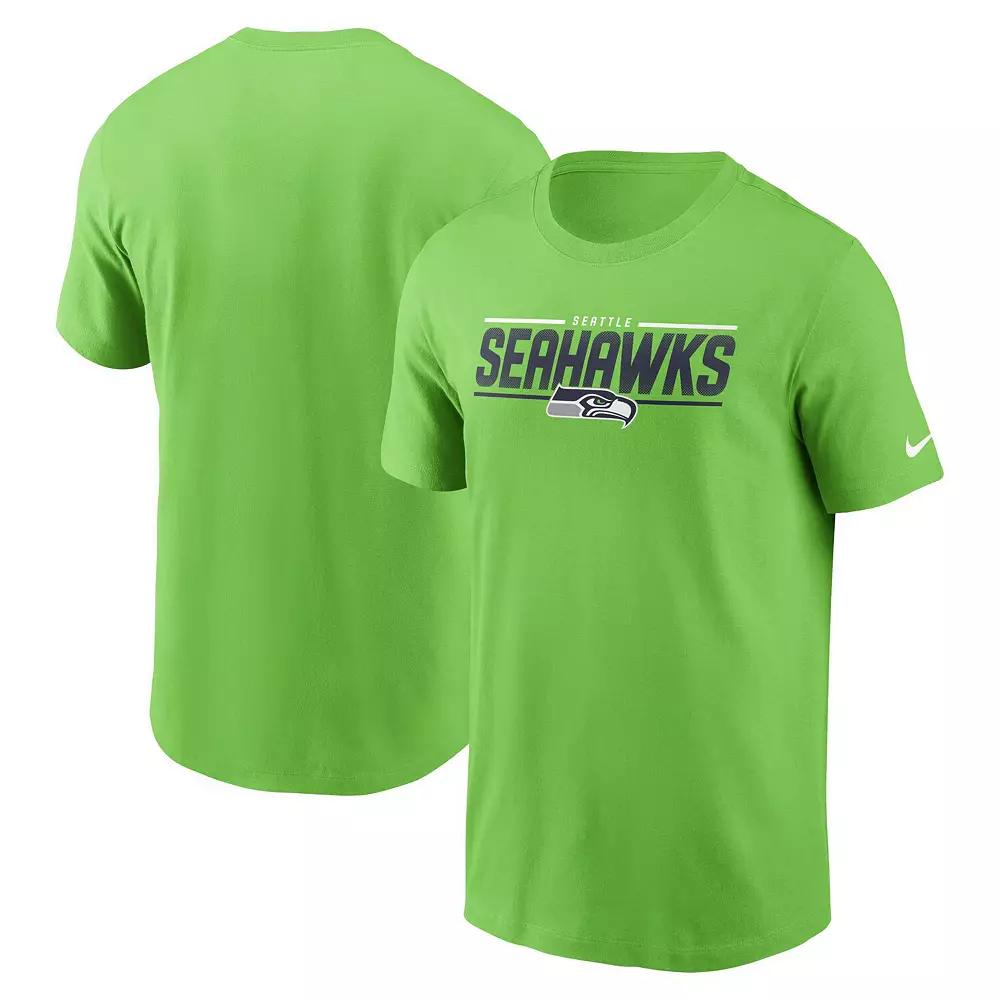 Men's Nike Neon Green Seattle Seahawks Muscle T-Shirt,  Product Image