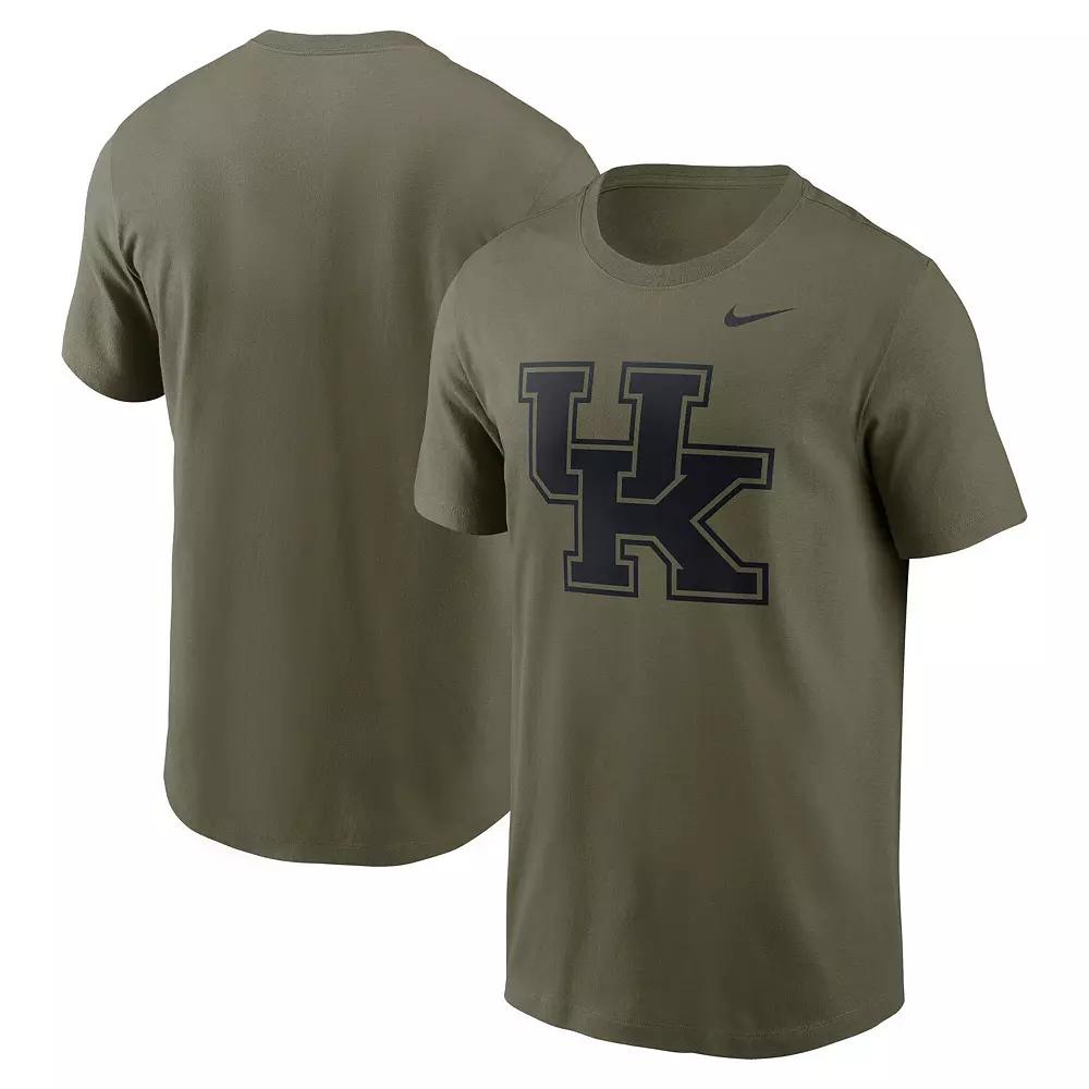 Men's Nike Olive Kentucky Wildcats 2024 Military Appreciation Tonal Logo Performance T-Shirt,  Product Image