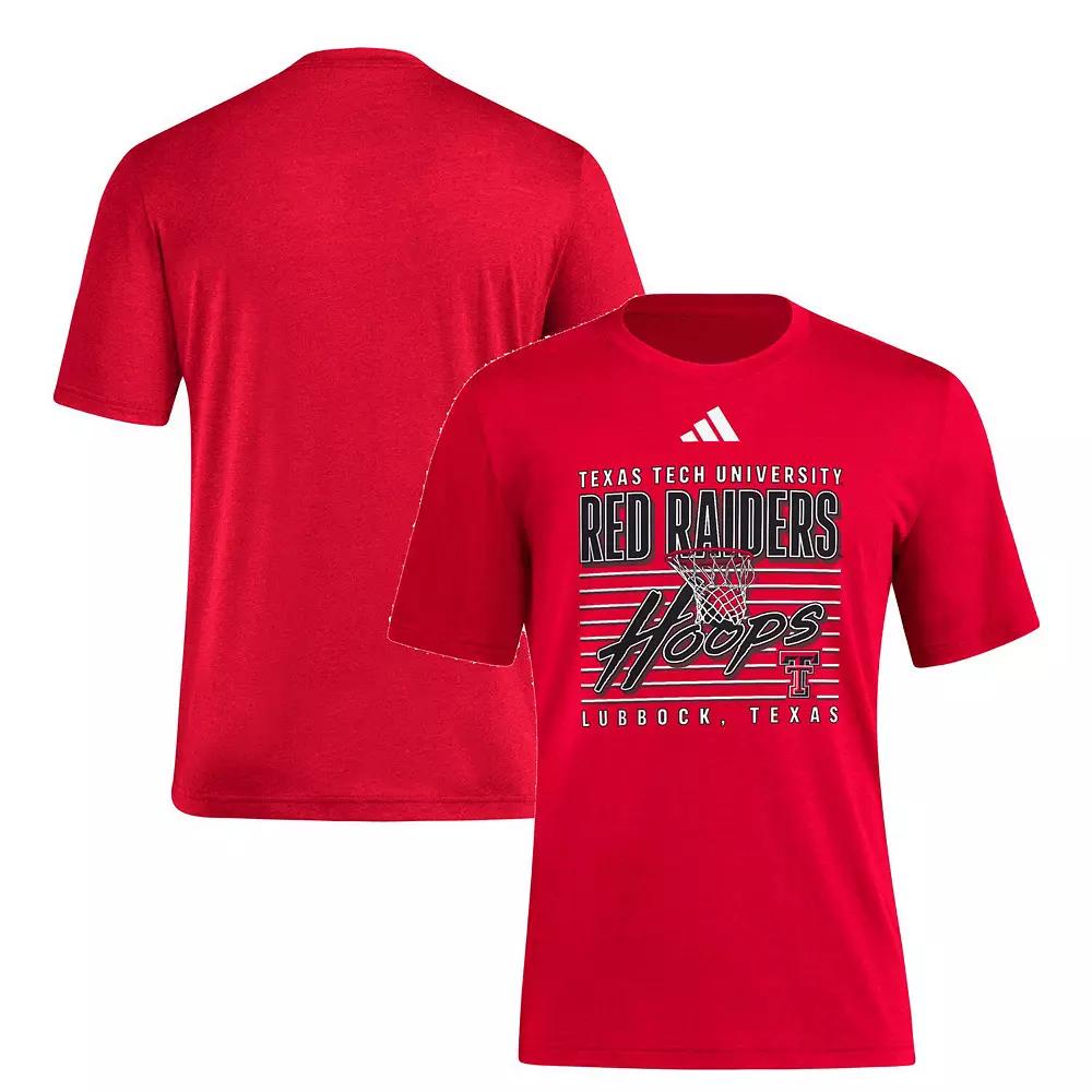 Men's adidas Red Texas Tech Red Raiders Locker Swish Tri-Blend T-Shirt,  Product Image