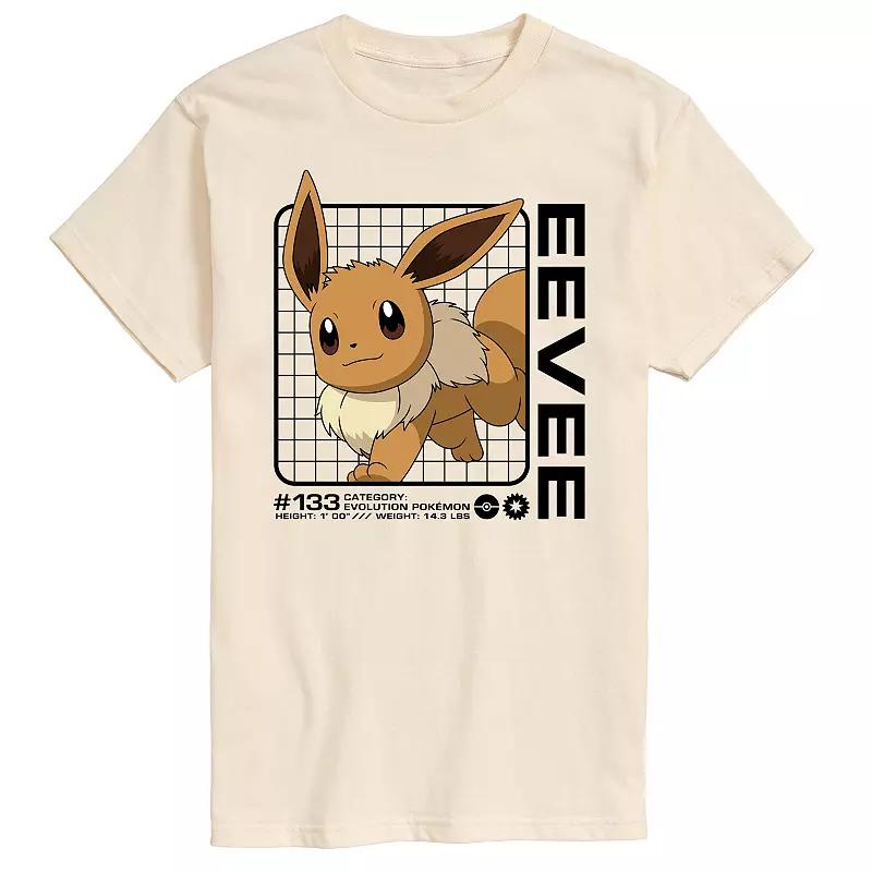 Men's Pokemon Eevee Stats Graphic Tee,  Product Image