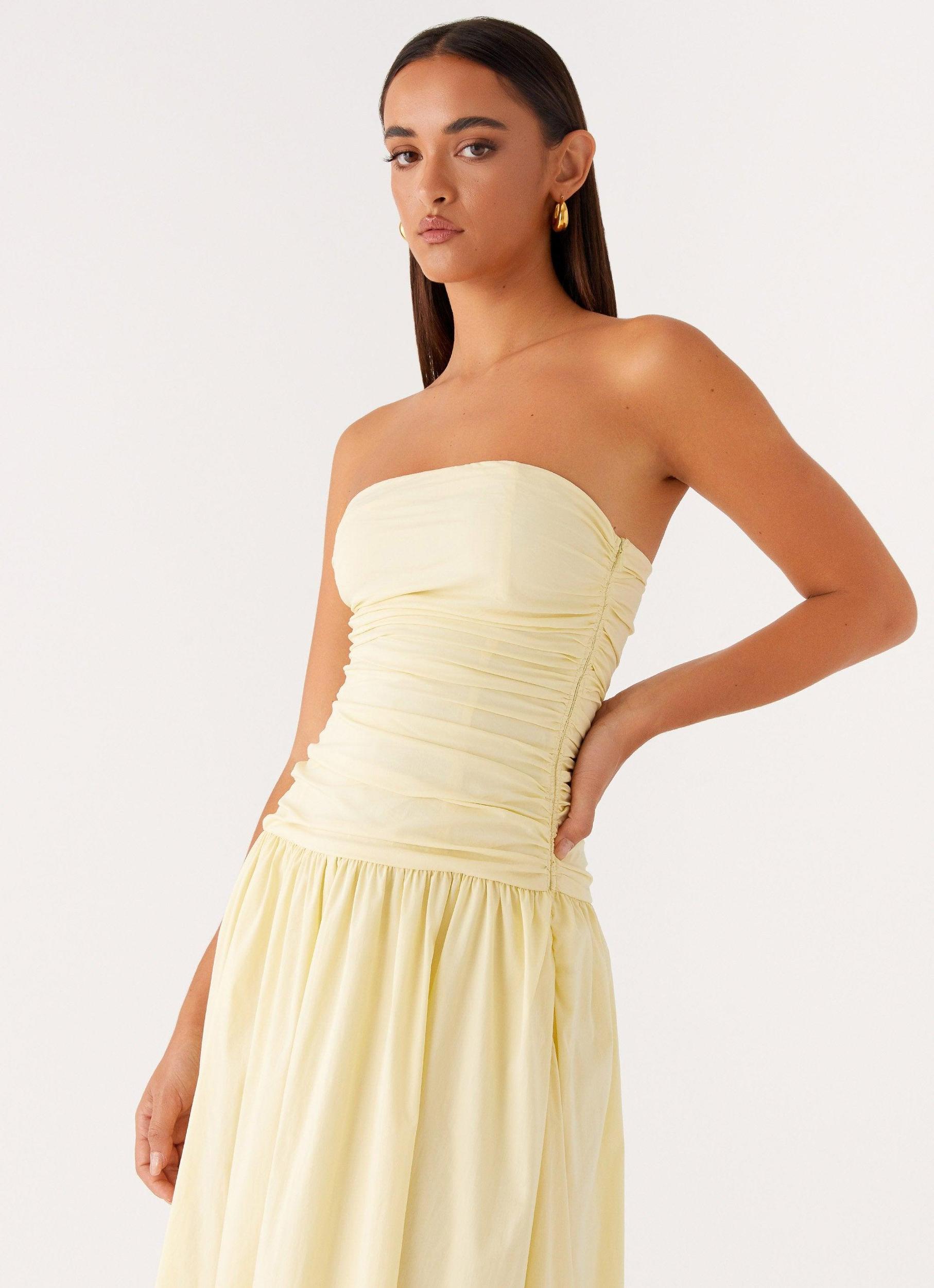 Carmel Maxi Dress - Yellow Product Image