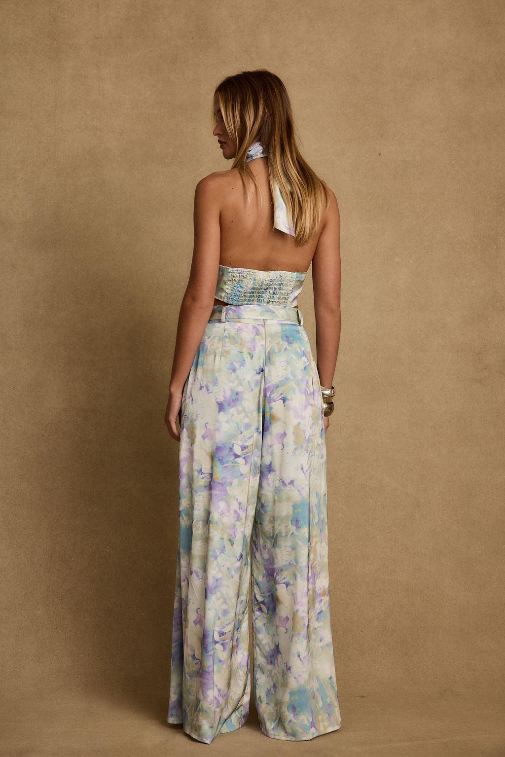 Picasso Blue Abstract Pants Product Image