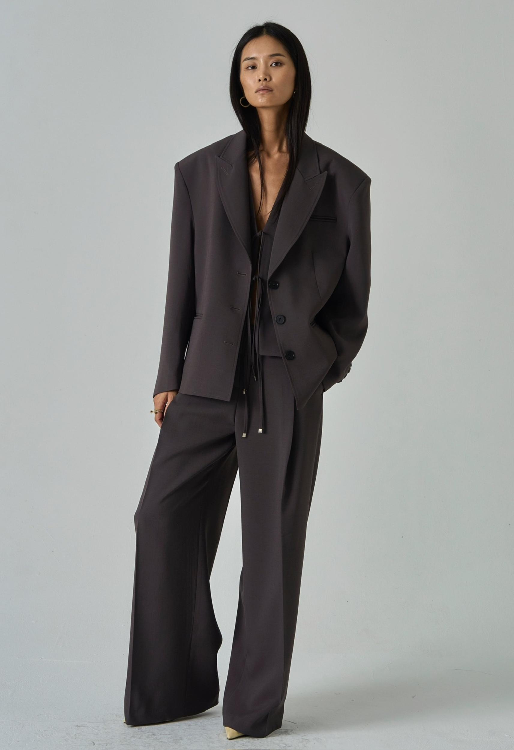 Veronica Blazer in Brown Product Image