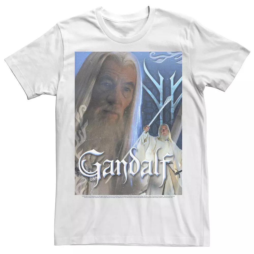 Men's Lord Of The Rings Gandalf The White Poster Tee, Size: 3XL Product Image