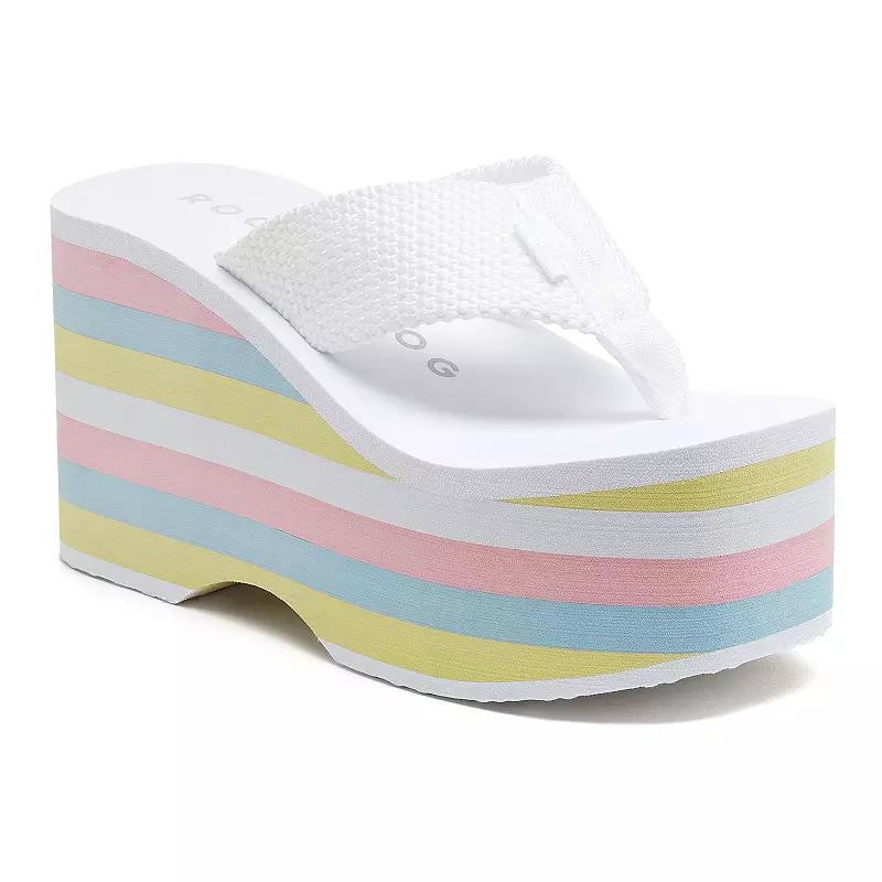 Rocket Dog Bigtop Women's Platform Sandals, Size: 10, White Product Image