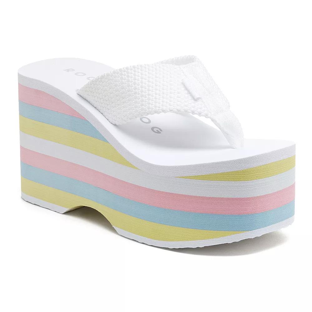 Rocket Dog Bigtop Women's Platform Sandals, Size: 10, White Product Image