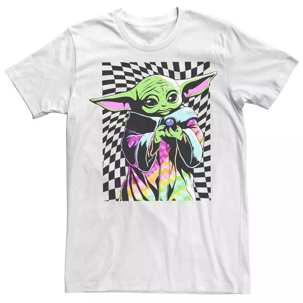 Men's The Mandalorian Grogu Trippy Portrait Tee,  Product Image