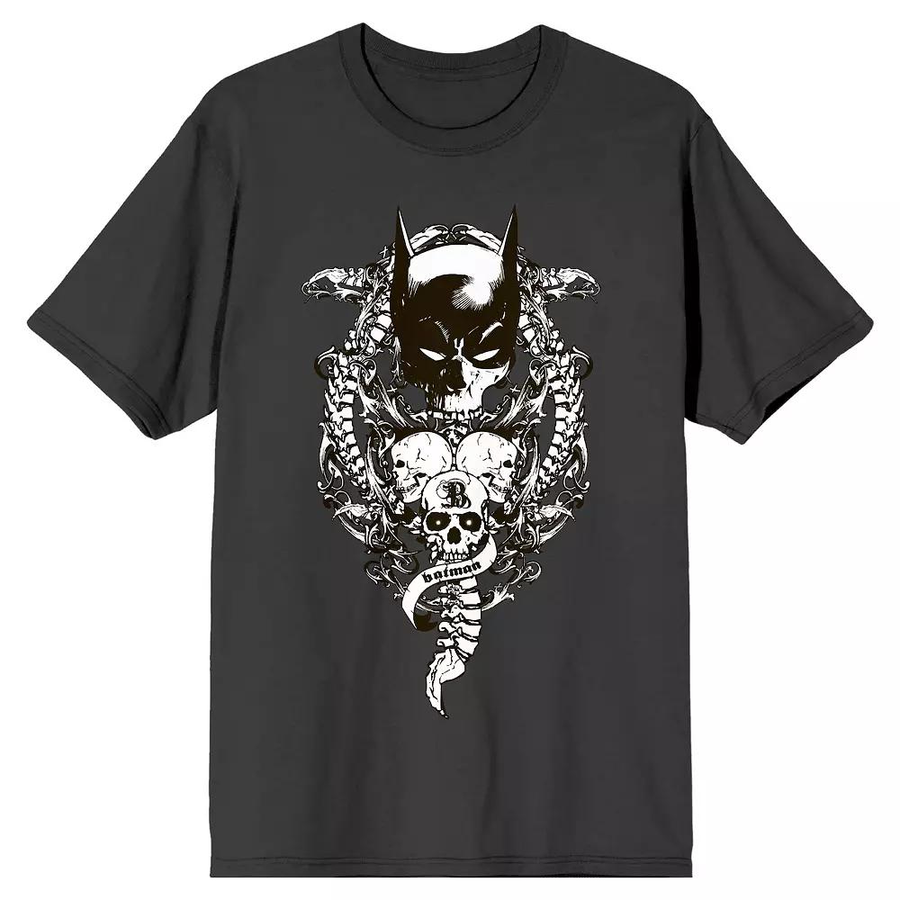 Men's Batman Bat Mask With Skull Tee,  Product Image
