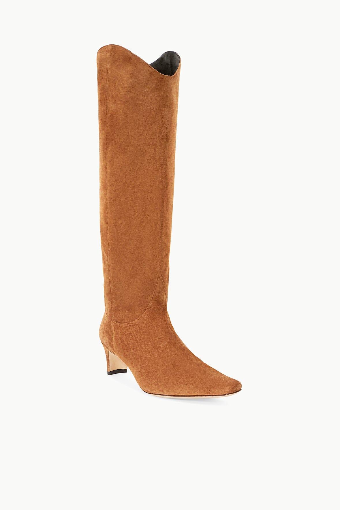WESTERN WALLY BOOT | TAN SUEDE Product Image