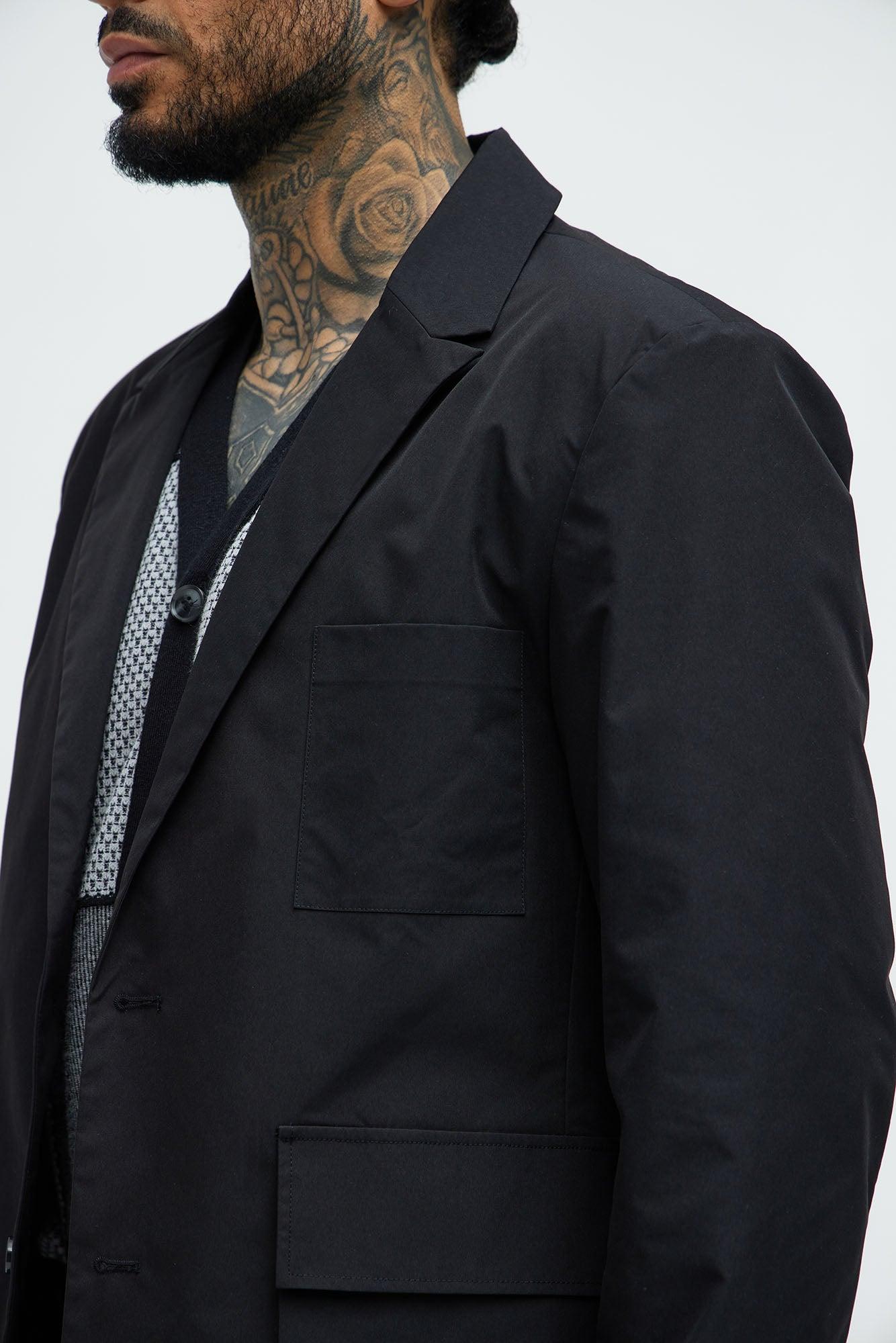 Ansel Tech Blazer - Black Product Image