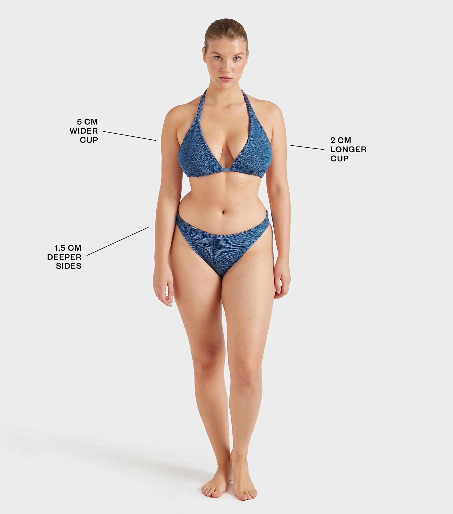Coverage Tammy Bikini - Metallic Denim Product Image