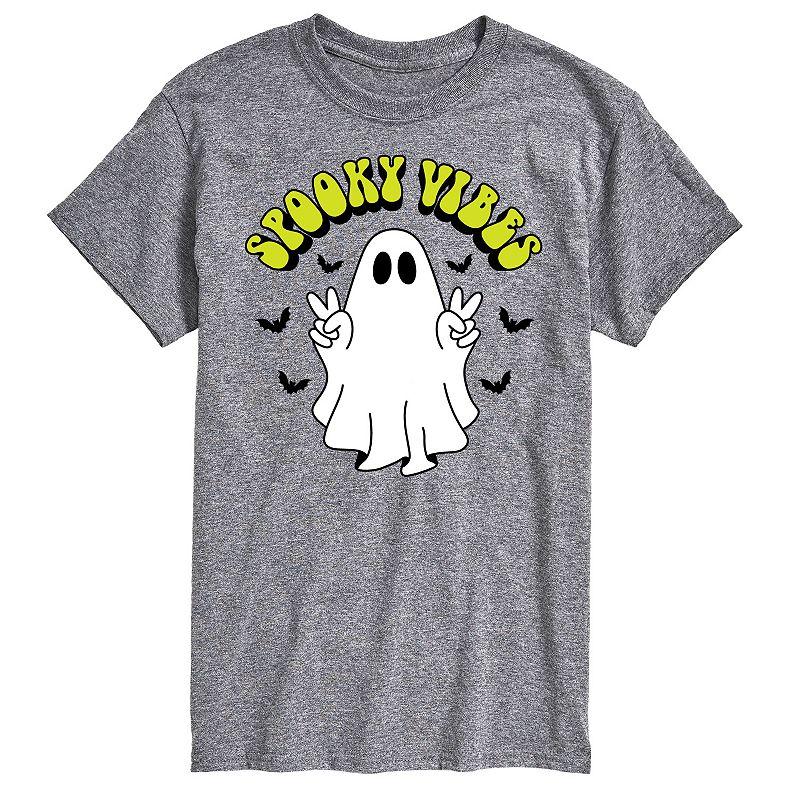 Big & Tall Spooky Vibes Ghost Graphic Tee, Men's,  Product Image