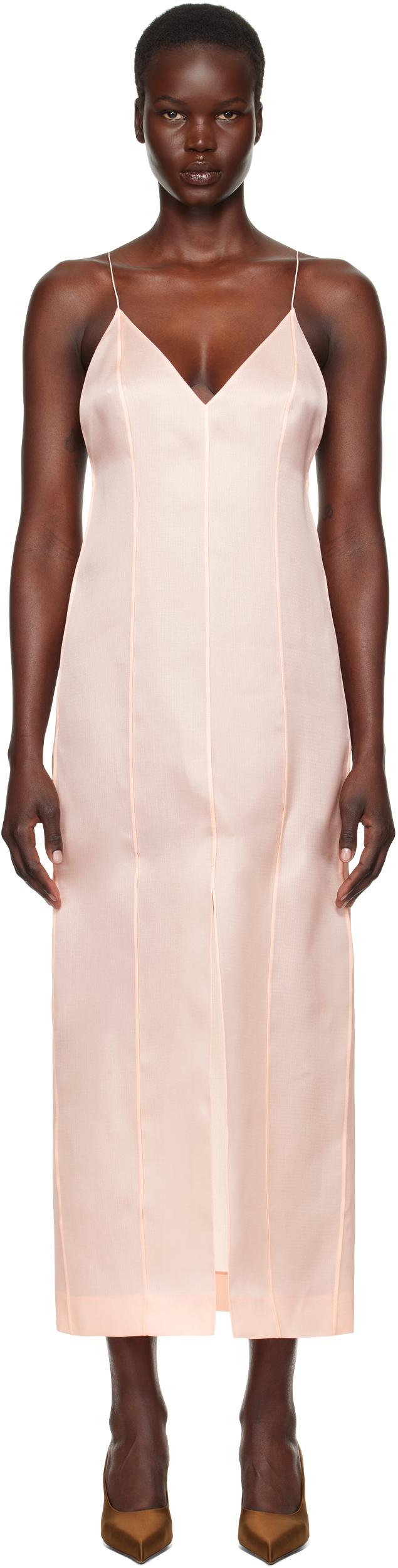 Pink Tully Maxi Dress Product Image