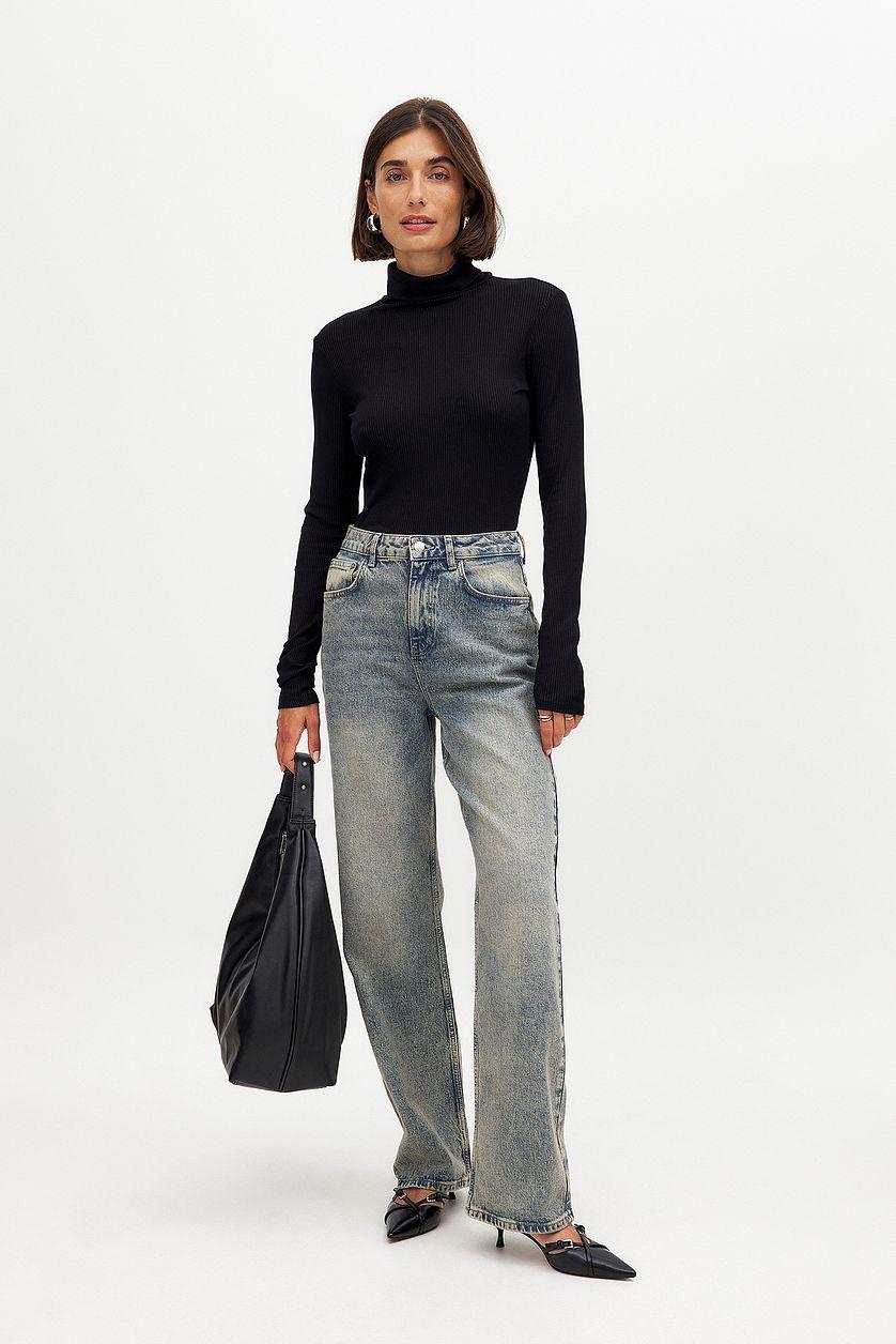 Long Sleeve Roll Neck Top Product Image