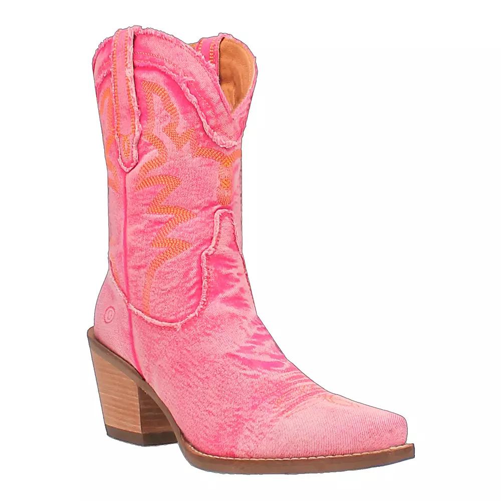 Dingo Yall Need Dolly Denim Western Mid Boots Product Image