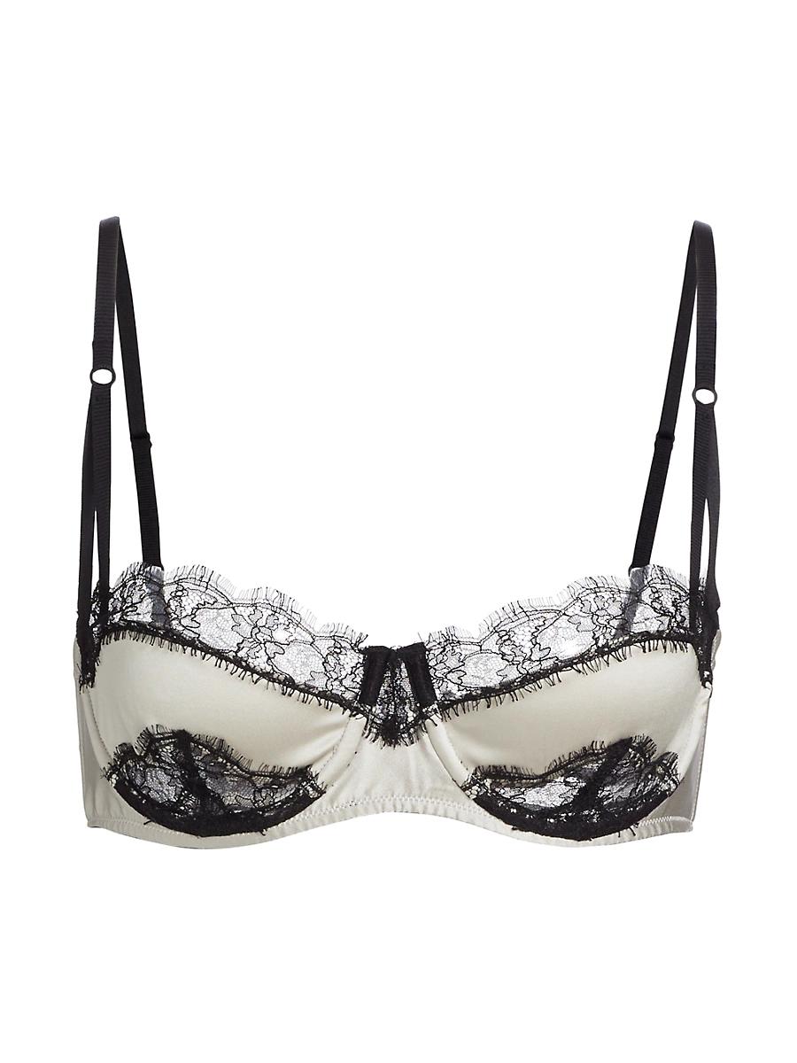 Womens Lace Inset Balconette Bra Product Image