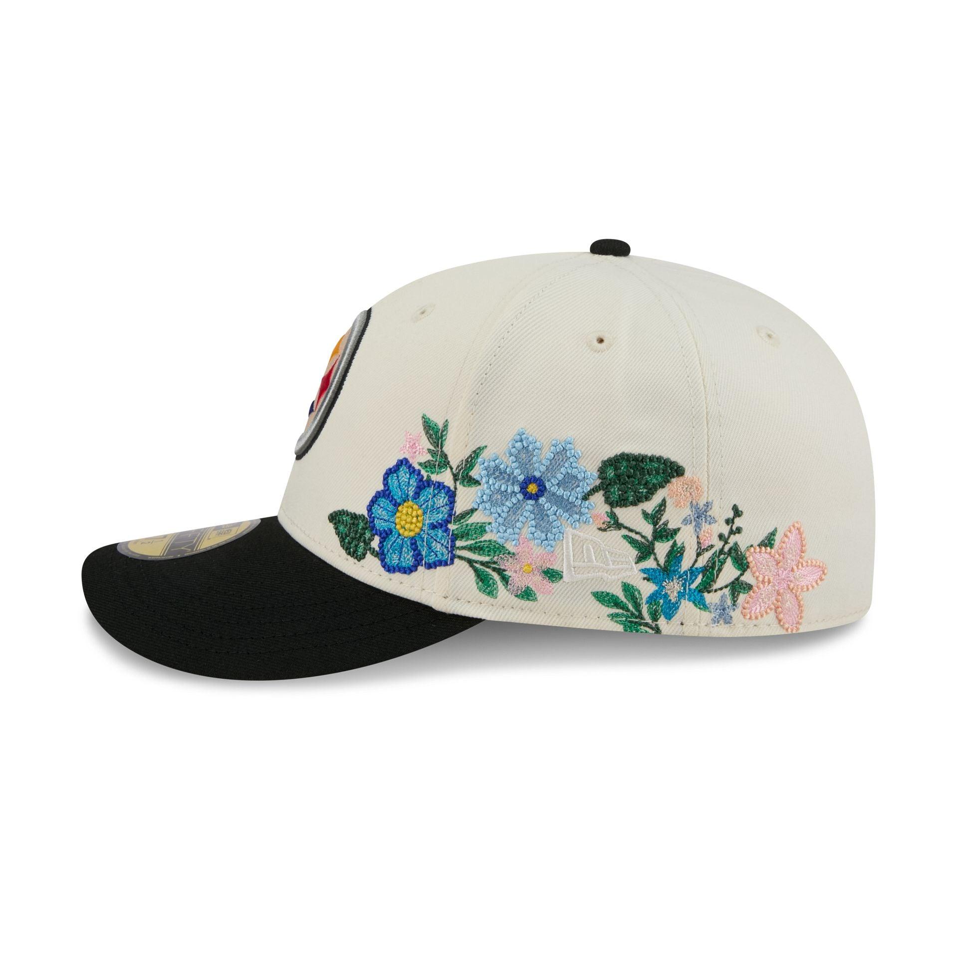 Philadelphia 76ers Tonal Florals White 59FIFTY Fitted Hat Male Product Image