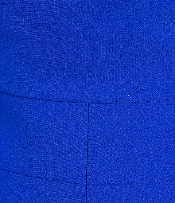 Alex Marie Petite Size Aliza One Shoulder Wide Leg Crepe Jumpsuit Product Image