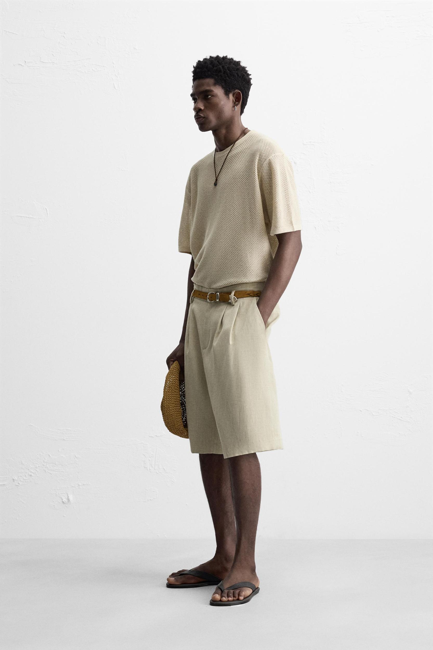 TEXTURED KNIT T-SHIRT Product Image