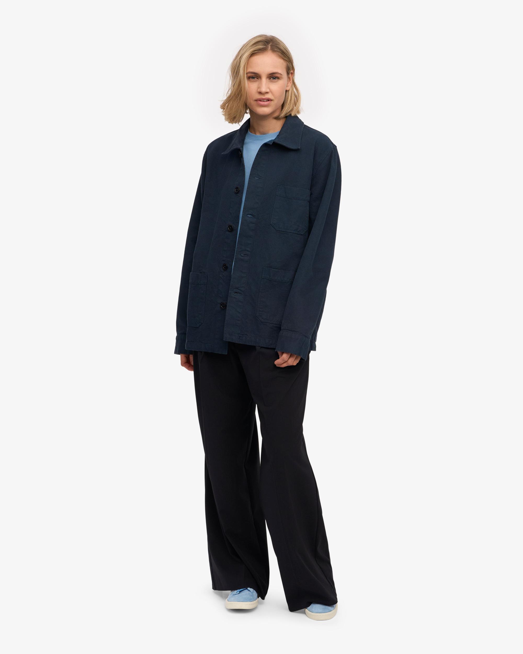 Organic Workwear Jacket - Marine Blue Product Image