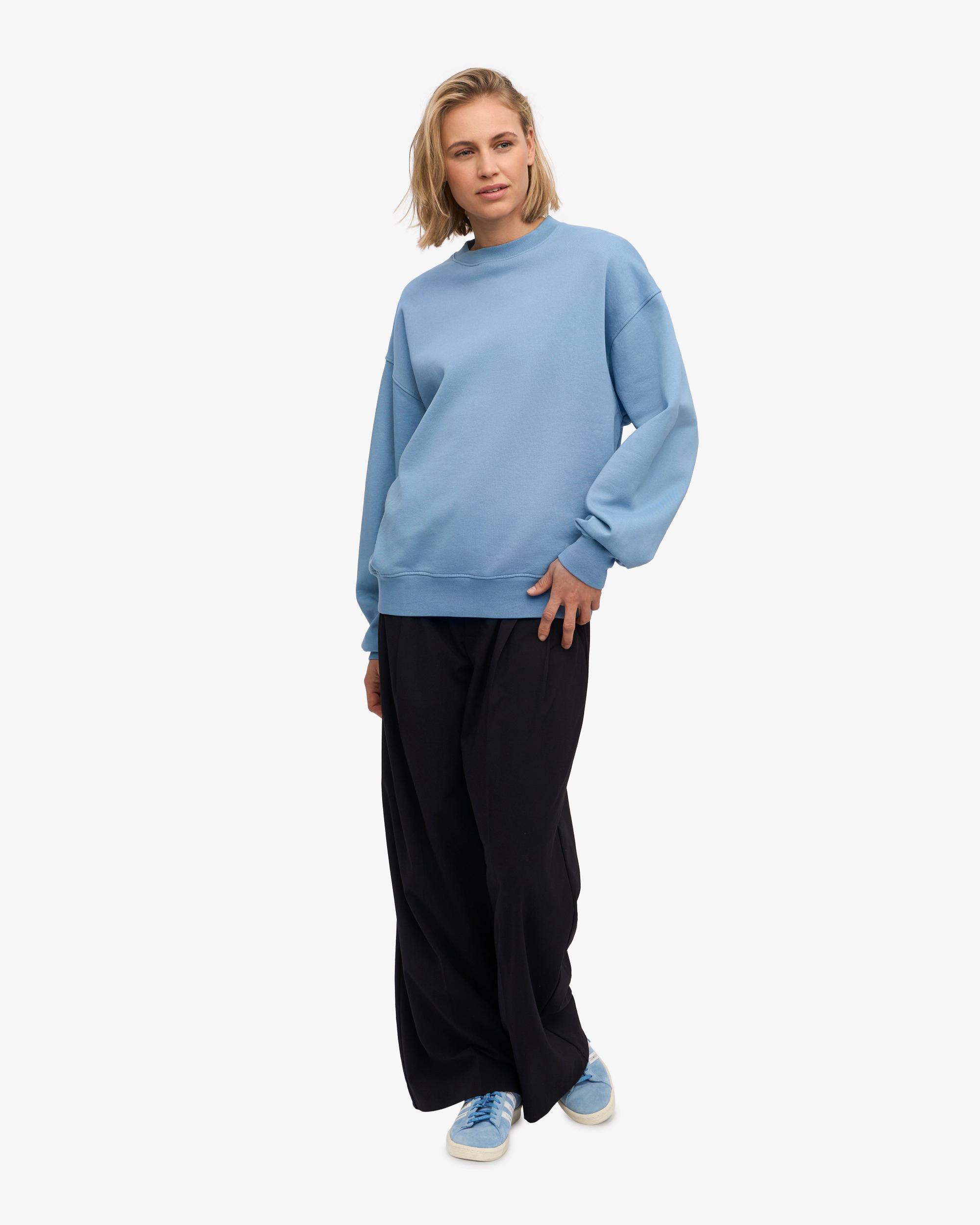 Organic Oversized Crew - Seaside Blue Product Image