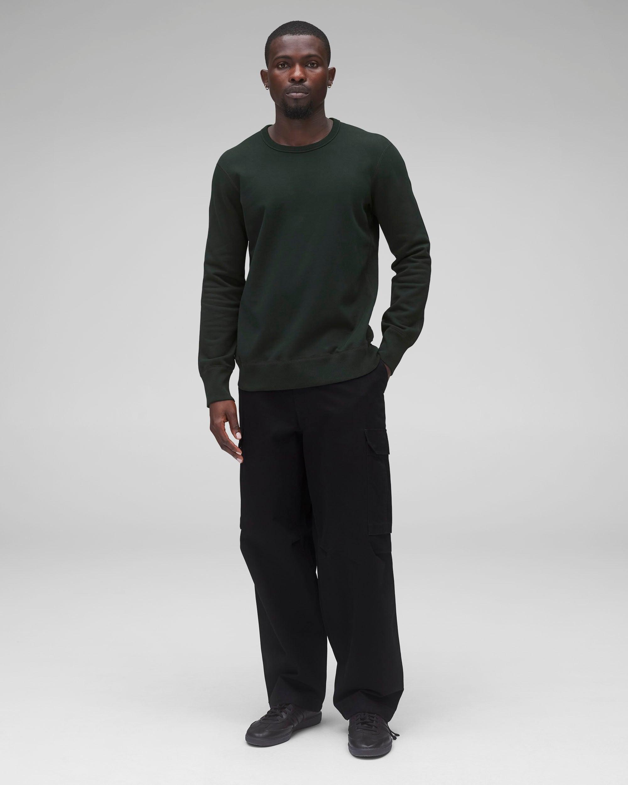Midweight Terry Slim Crewneck - Vault Male Product Image